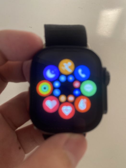 Смарт часы ремешок черный