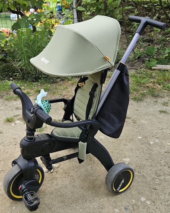 Tricicleta Pliabila Doona Liki Trike S3 - Desert Green - stare f buna