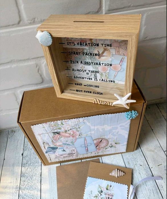 Касичка с морски мотиви