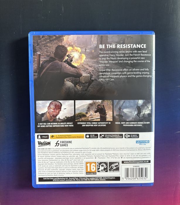 Vand Sniper Elite Resistance PS5