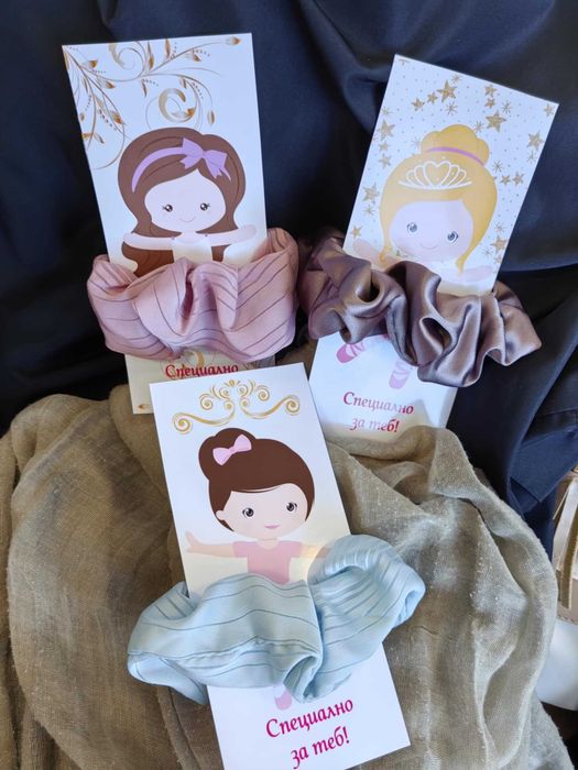 Ръчно изработени скрънчита за коса