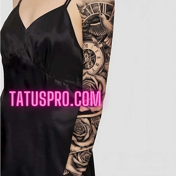 Временна татуировка ”Tempus fugit” | Бърза доставка | TatusPro.com