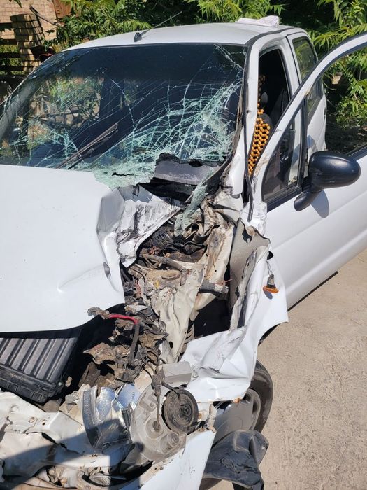 Matiz avariya holatida. Матиз авария холатида