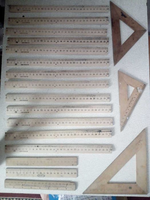 Линейки, транспортиры, лекала