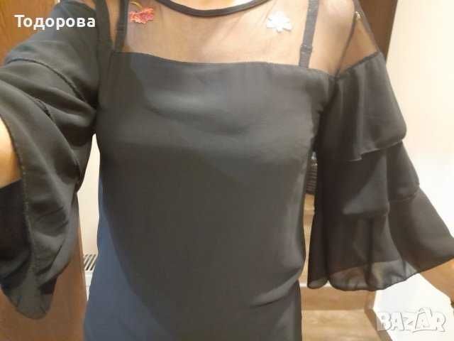 Елегантна туника - шифон и тюл с бродерия