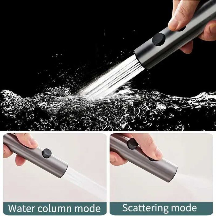 Мултифункционален смесител за кухня с функция водопад изтеглящ се