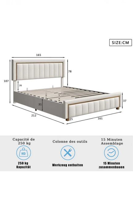 Vand pat 160/200 nou