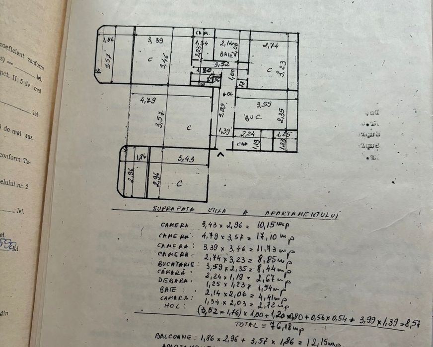 Apartament de vânzare