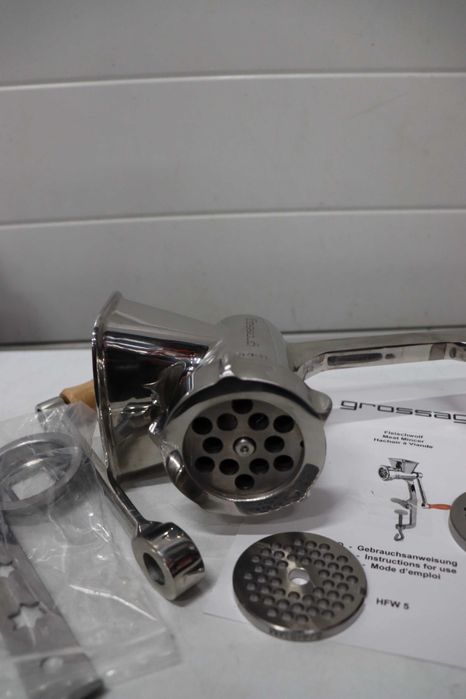 Ръчна месомелачка Grossag HFW5 HFW 5 от неръждаема стомана