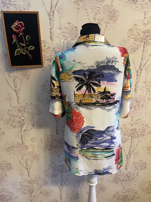 Camasa dama retro/elegant/plaja 100% vascoza marimea XL