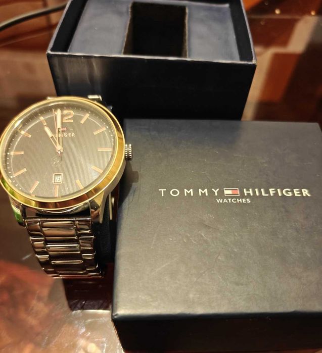 Мъжки часовник Tommy Hilfiger, стомана, розово злато, с кутия