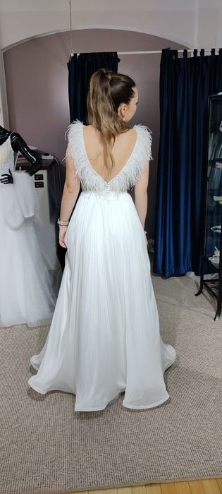Rochie de mireasă din mătase naturală