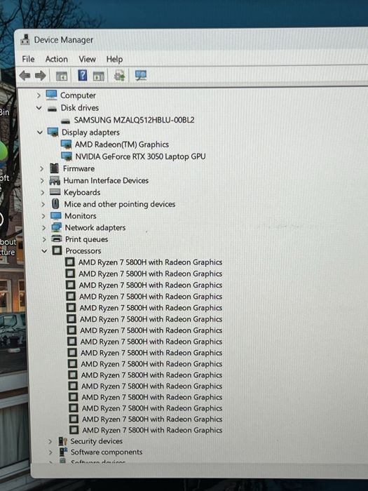 Laptop Lenovo ryzen 7 si RTX 3050