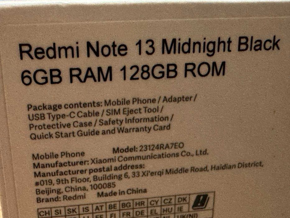 Xiaomi Redmi Note 13 128GB 6GB RAM