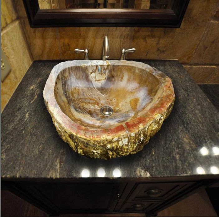 Мивка от естествен камък - Фосил / Fossil