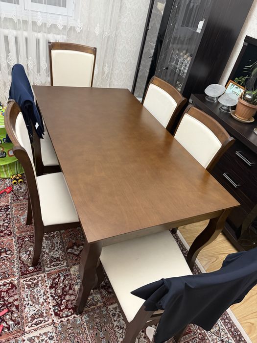 Стол стулья 150к почти новый