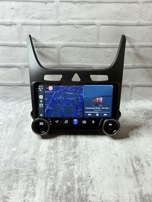 Магнитола для Кобальт андроид с крутилками новая WiFi, CarPlay, камера