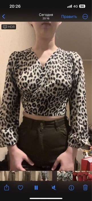 Женская блузка с принтом