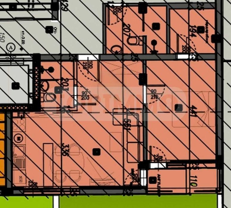 Двустаен имот в нова сграда в м-т Евксиноград