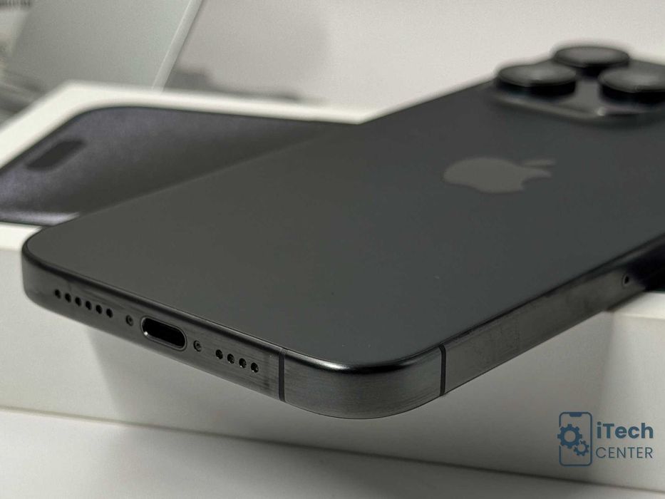 iPhone 15 Pro MAX, 256GB, Black Titanium, КАТО НОВ, 1г. ГАРАНЦИЯ!
