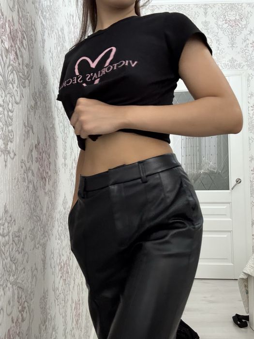 Кожанные брюки, размер XS