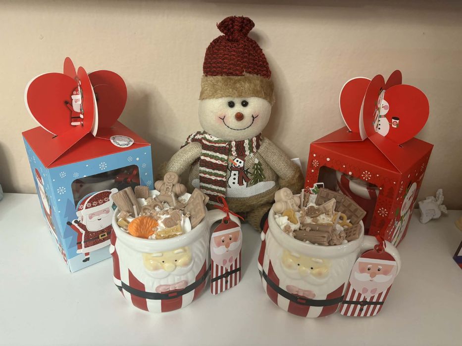 Коледни соеви свещи ръчна изработка ПРОМОЦИЯ НА ВСИЧКИ АРТИКУЛИ