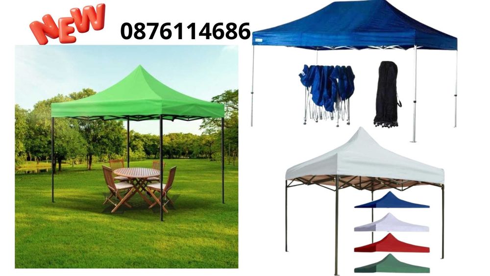 ПРОМО! Нови шатри 3 размера 3х3 3х4.5 3х6 ПОДСИЛЕНИ Шатра