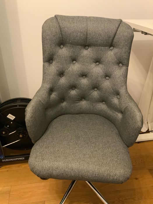 Scaun elegant de birou, gri, stare nouă