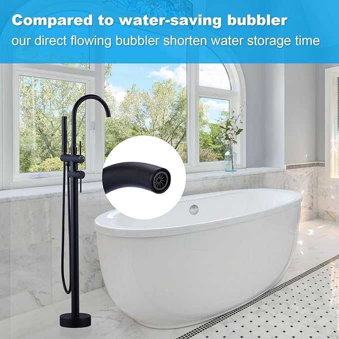 Robinet,Coloana de baie  montat pe podea cu duș de mână pentru cadă