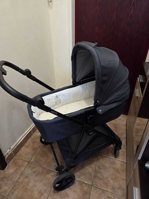 Carucior 3 in 1 Chicco Seety, Kory Plus 87146, BostonGrey, 0 luni+