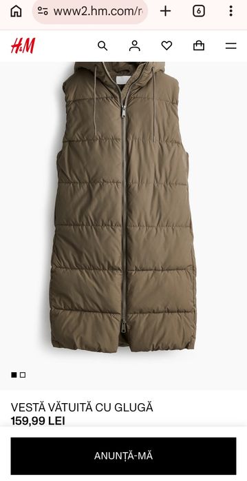 Vestă neagră H&M