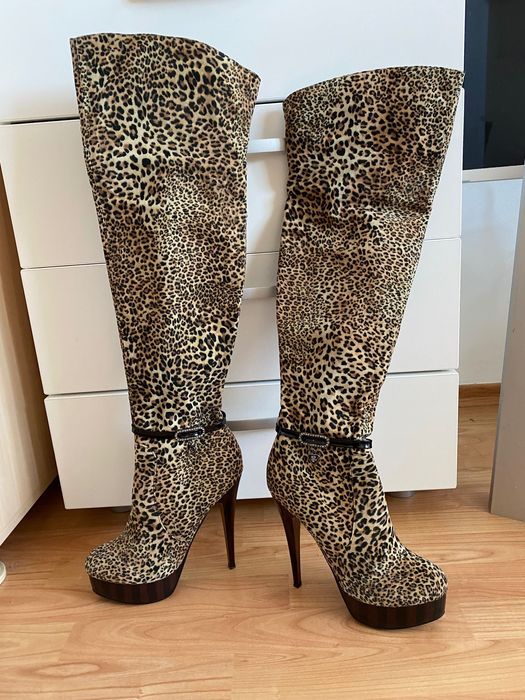 Cizme model animal print/39/25cm