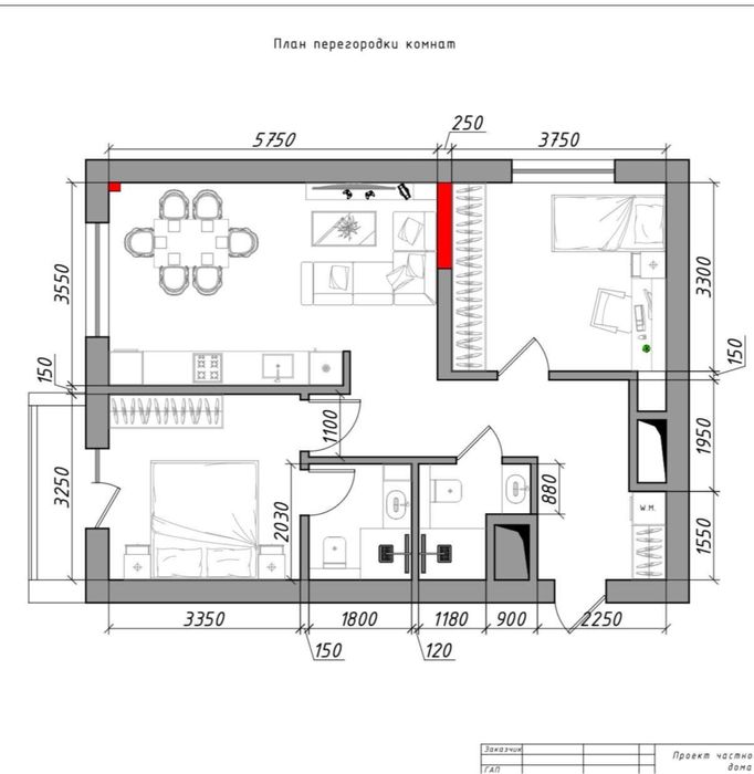 Квартира Ж/К Parkent Avenue 3/5/10 70 м2