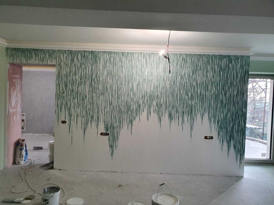 Pereti decorativi , microciment , beton amprentat