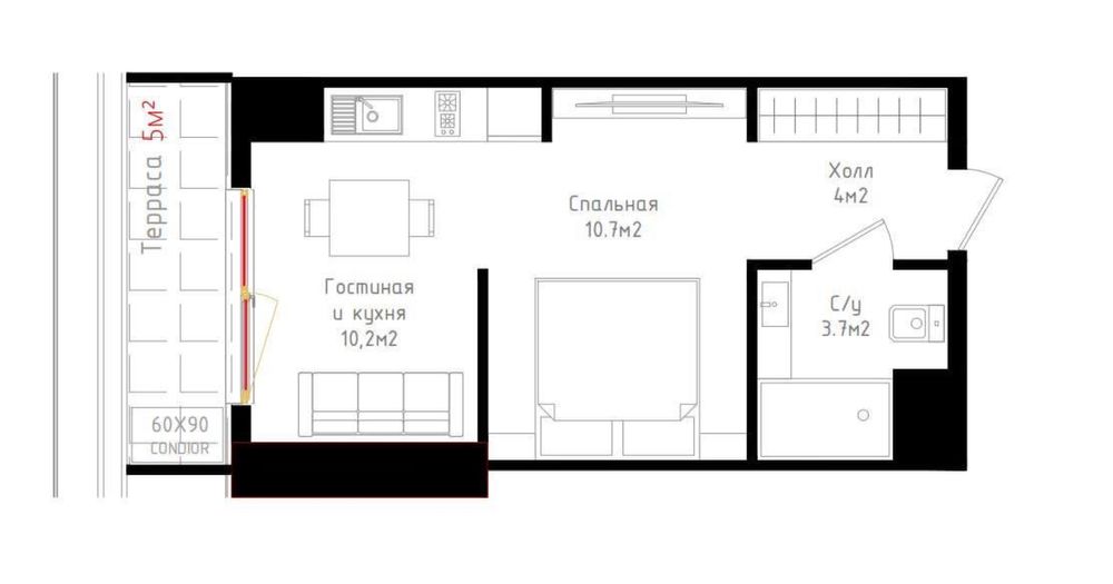 Продается квартира 2/12/24 махтумкули