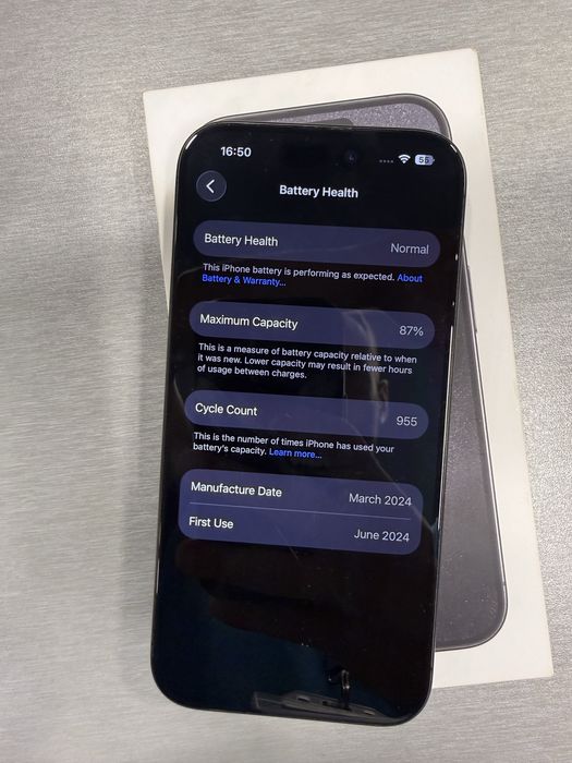 Iphone 15 pro 128gb black