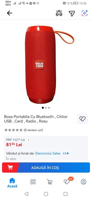 Boxa  wi-fi noua, 10 W (2x 5W)