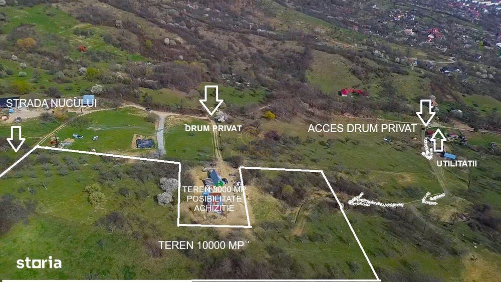 Oportunitate !Teren 1 Hectar Strada Nucului -Priveliste Panoramica