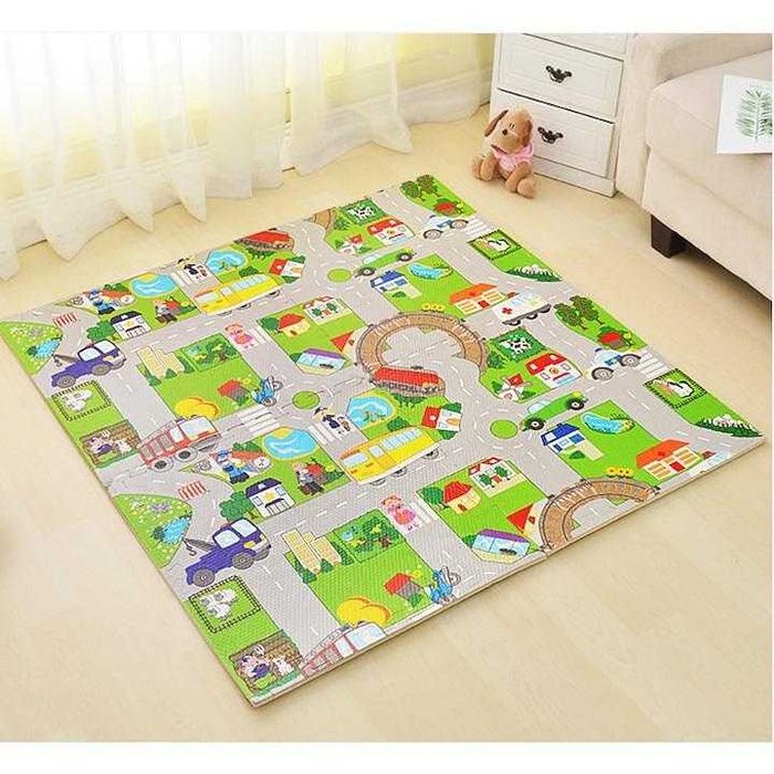 Мек антибактериален Пъзел с големи елементи 4 бр,120 cm