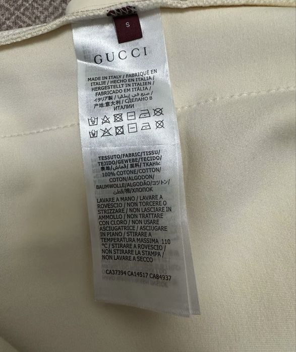 Pantaloni Scurți Gucci Alb Calitate Premium  White [Verificare Colet] Short Bermude