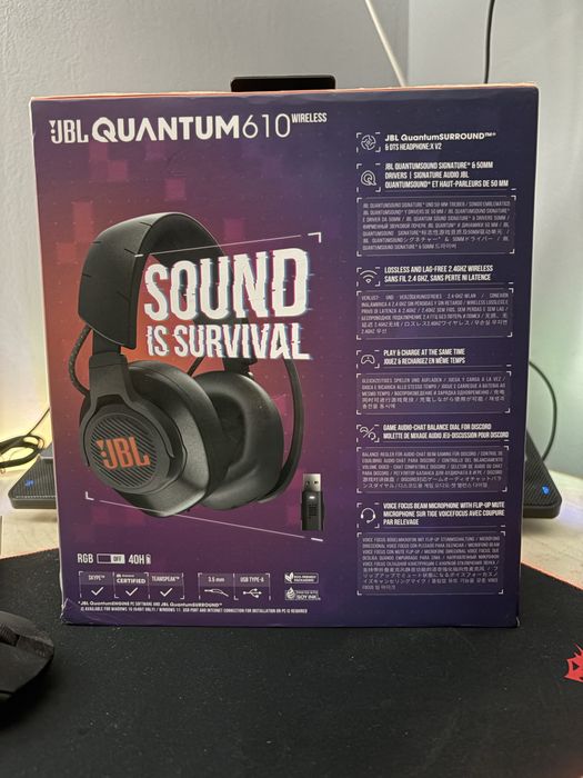 Casti Wireless JBL Quantum 610 BLK Gaming
