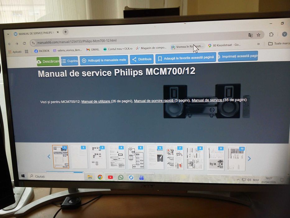 Mini Sistem Audio-PHILIPS-Partial Functional.