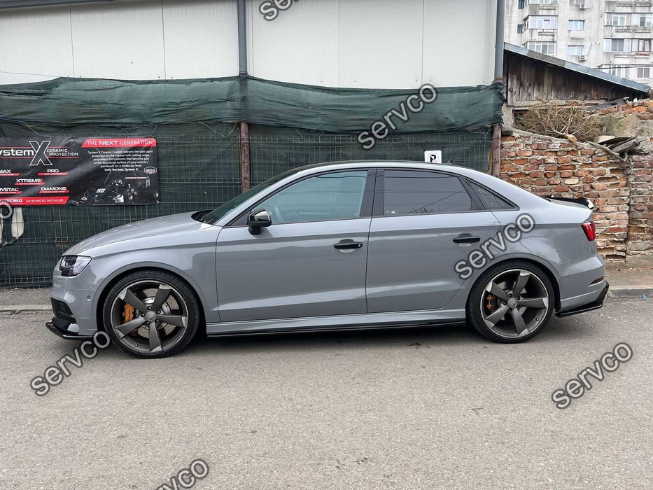 Prelungire splitter lip bara fata Audi A3 S3 8V sline Facelift 2016-2020 v11 - Maxton Design