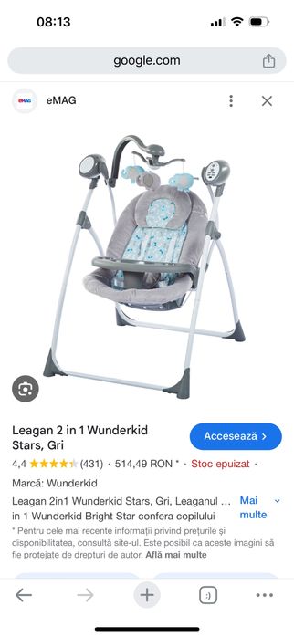 Leagan copii Wunderkid