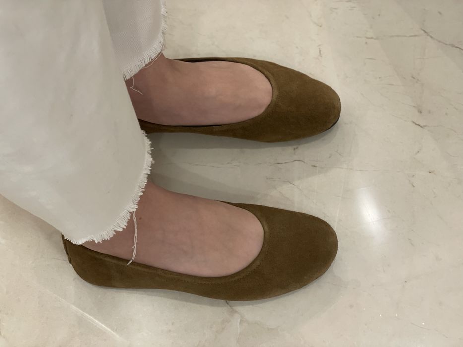Balerini piele intoarsa Zara 39