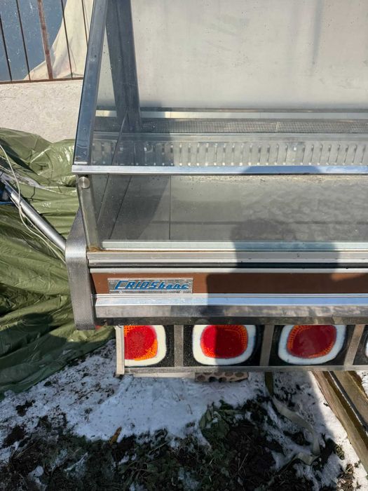 Vitrina Frigorifica Mezeluri Carne CriosBanc Inox intreaga 4.6m