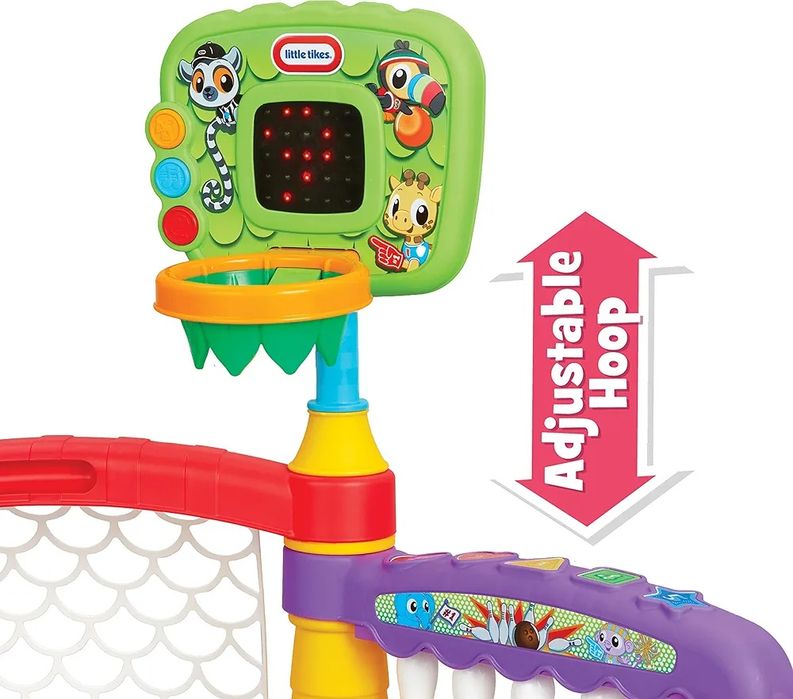 Little Tikes Little Tikes 3-в-1 Спортна зона , баскетболен кош , футболна врата , боулинг за деца