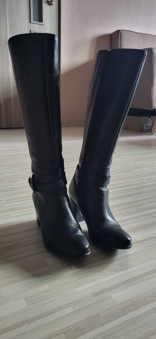 Cizme Madewell negre, cu toc, marimea 36, purtate o singura data