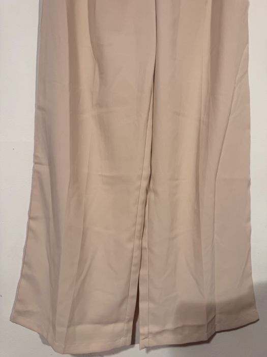 Pantaloni de birou, superbi, eleganți, largi, bej, Petite M