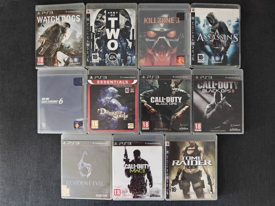 Lot jocurile ps3 Demon Souls, COD, Grand Turismo, Killzone